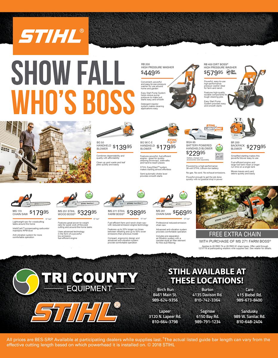 Fall Stihl Sale 2018